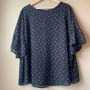Black spotted blouse
